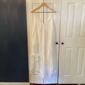 J.Crew Tiered cotton poplin dress